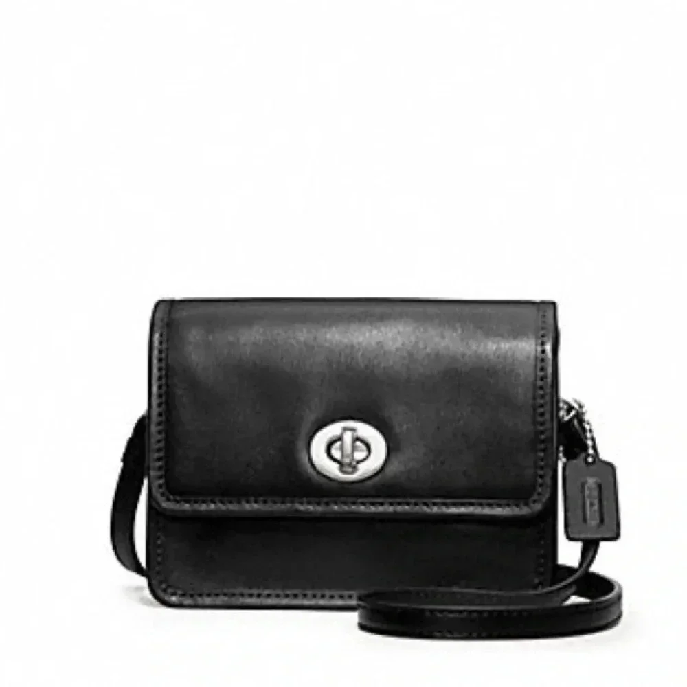 Vintage Coach Legacy Mini Penny Turnlock Leather Crossbody